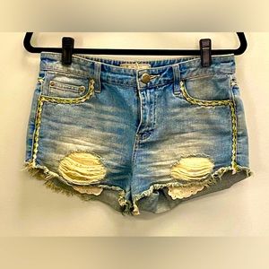 Free People Jean Shorts